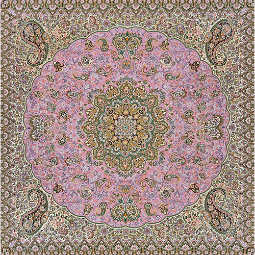 رومیزی ترمه پدیده صورتی